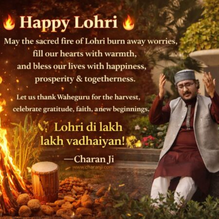Happy Lohri 2026 – A Sacred Celebration of Gratitude & New Beginnings with Charan Ji