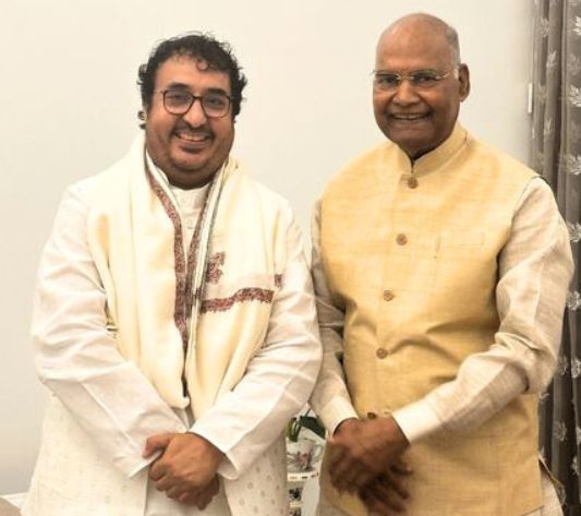 Charan Ji with Former President Shri Ram Nath Kovind Ji