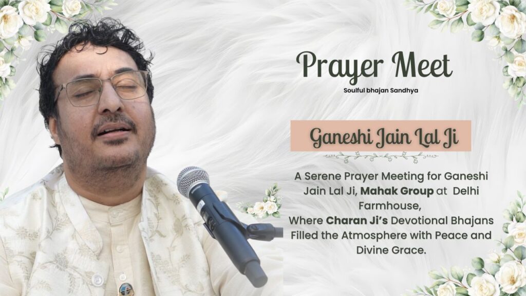 A Serene Prayer Meeting for Ganeshi Jain Lal Ji | Mahak Group Delhi Farmhouse