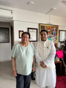 Anup Jalota Ji with Charan Ji